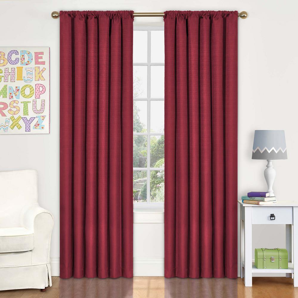 Eclipse Kendall Blackout Window Curtain Panel In Chili 42 In W