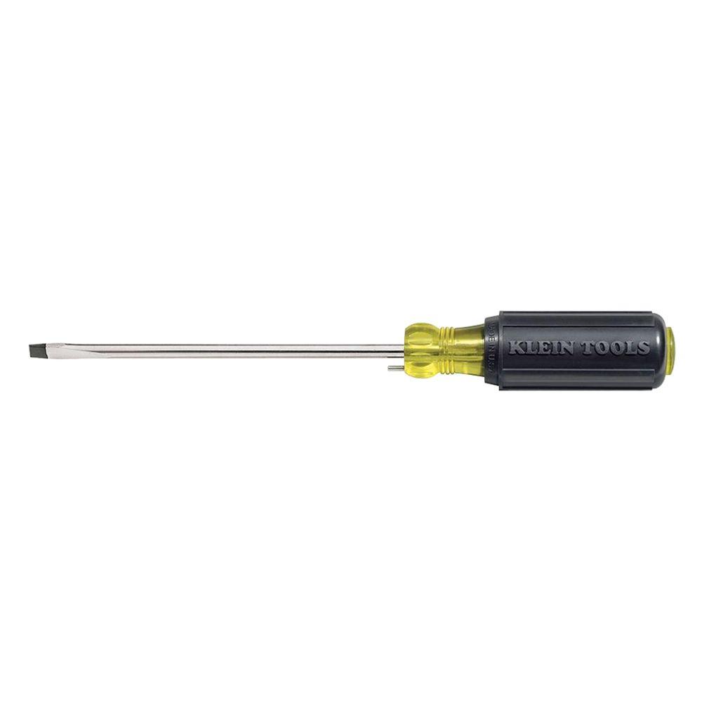 Klein Tools 1 4 In Cabinet Tip Wire Bending Flat Head Driver With 6 Round Shank Cushion Grip Handle Klein Tools 1 4 In Cabinet Tip Wire Bending Flat Head Driver With 6 Round Shank Cushion Grip Handle