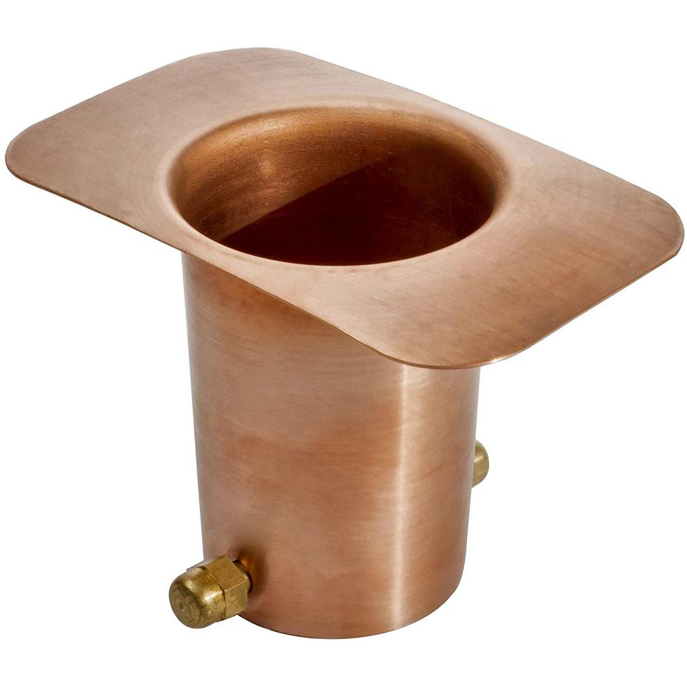 Monarch Rain Chains Monarch Pure Copper Gutter Adapter With Brass Bolt