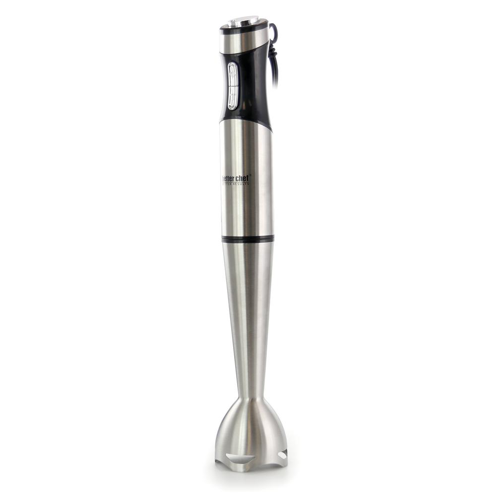 Variable 8-Speed Silver Immersion Blender