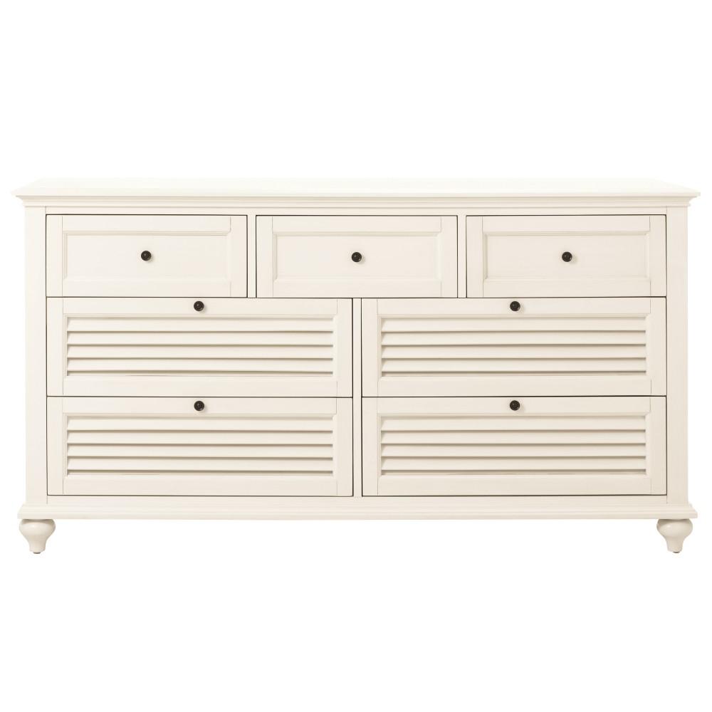 Home Decorators Collection Hamilton 7 Drawer White Dresser