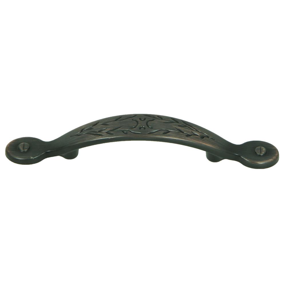 3 In Center To Center Oil Rubbed Bronze Leaf Arch Cabinet Pull