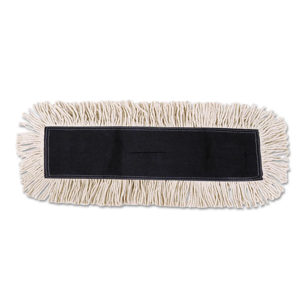 Boardwalk BWK1491 Wedge Dust Mop Head Cotton White 17-1//2 x 13-1//2 Width