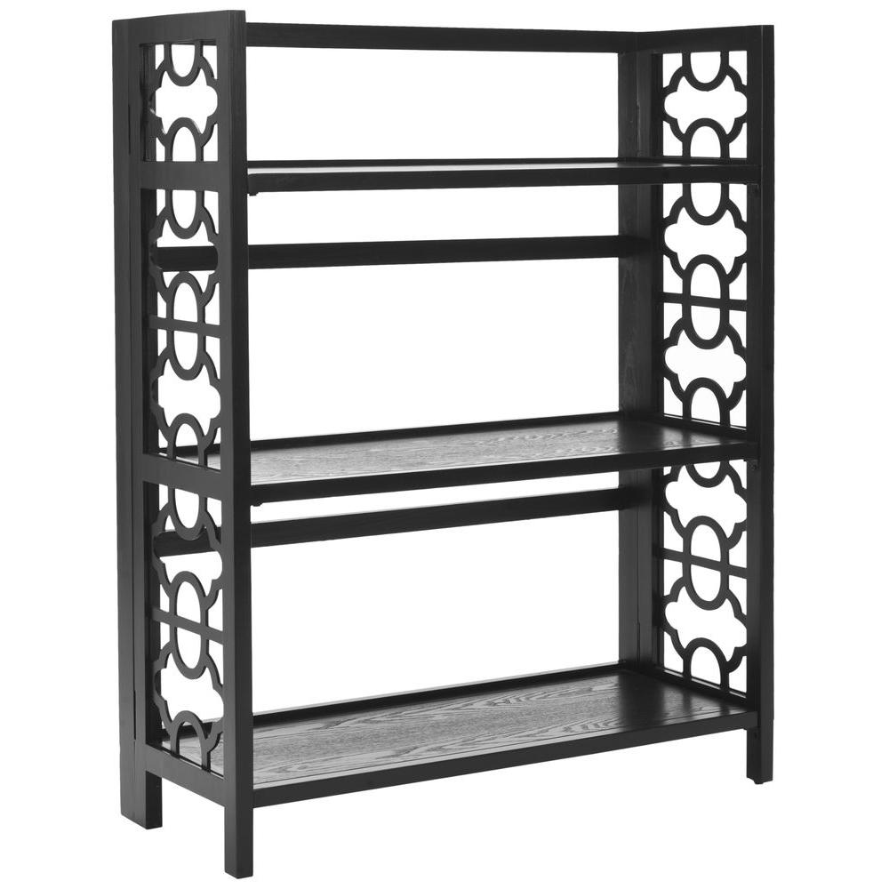 Safavieh Natalie Black Open Bookcase AMH6565A The Home Depot