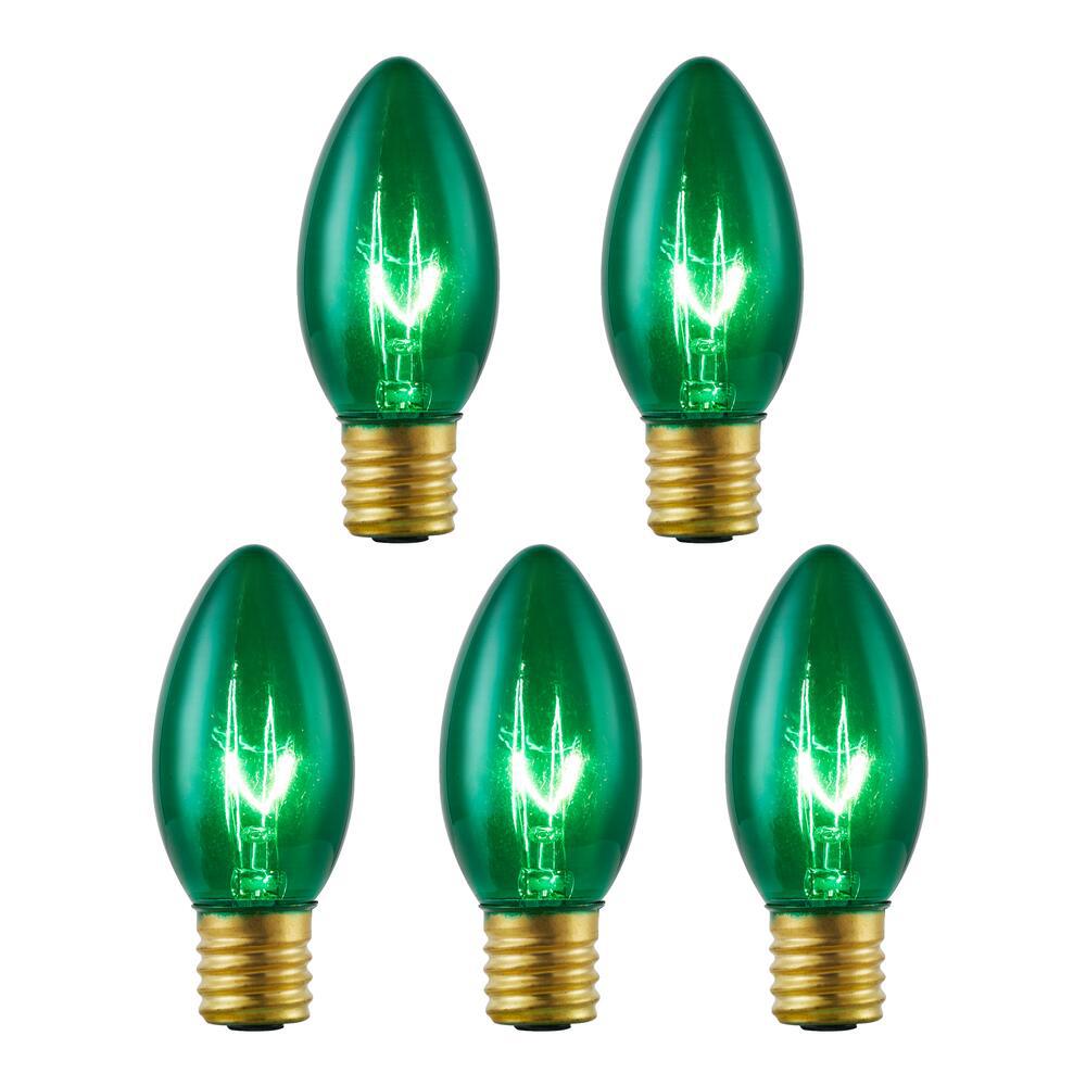 Home Accents Holiday 25 Green Commercial Grade Incandescent C9