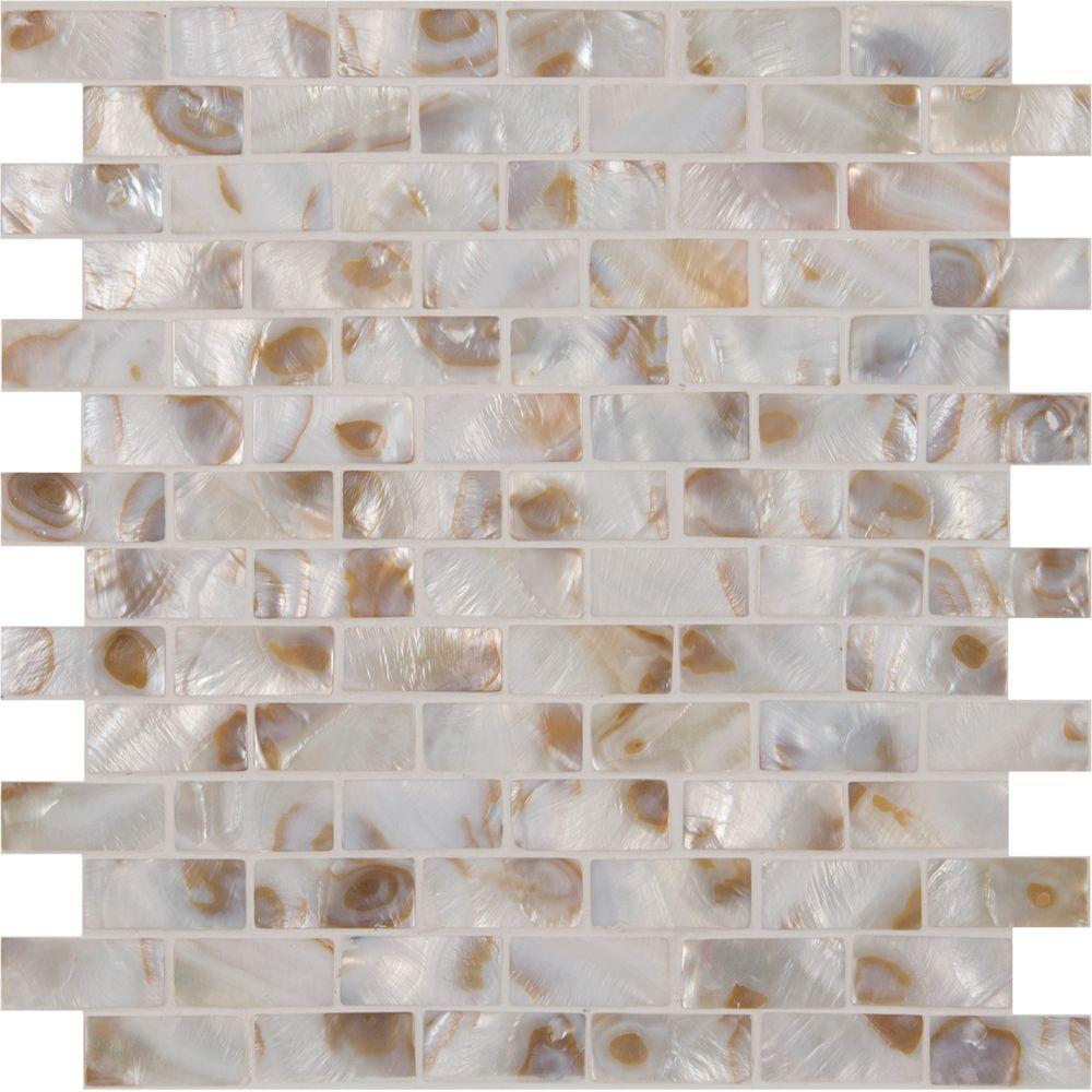 Msi Santorini 12 In X 3 Mm Glass Mesh Mounted Mosaic Wall Tile
