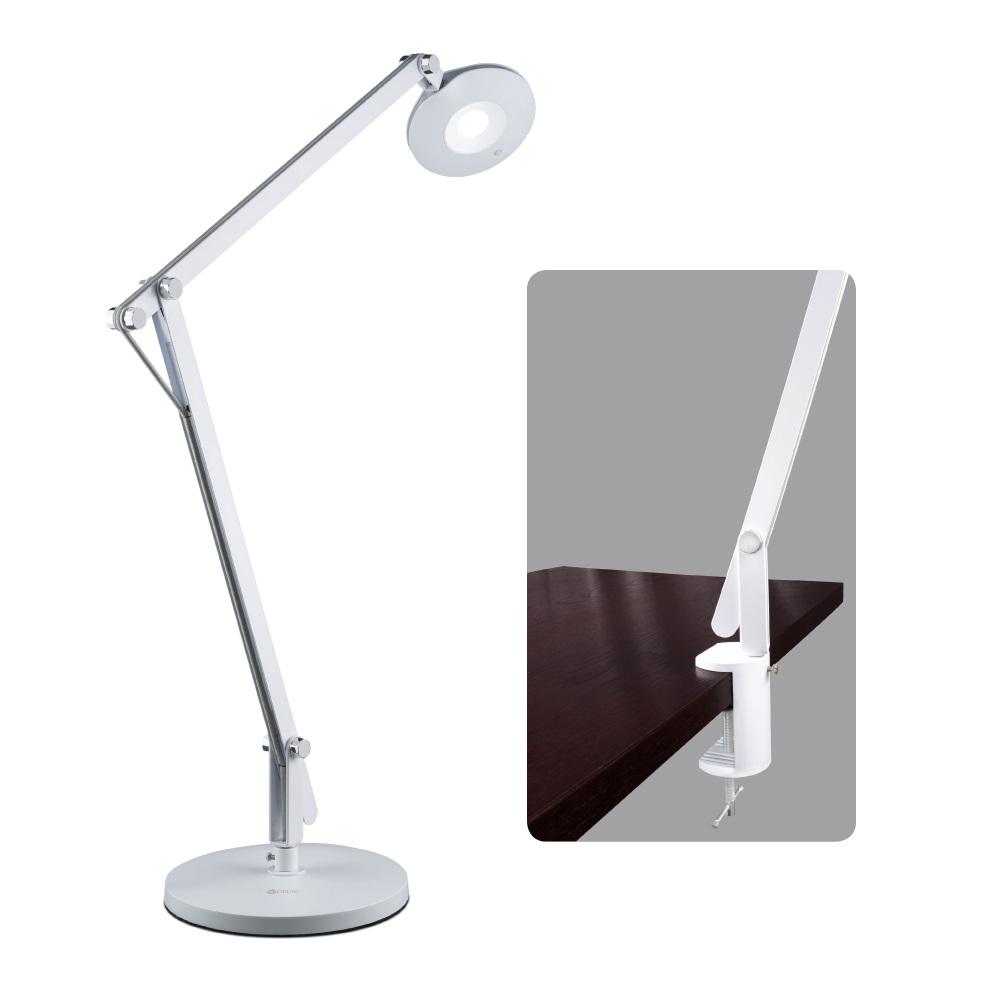 Ottlite 38 5 In White Led Crane Desk Lamp T57wgc The Home Depot