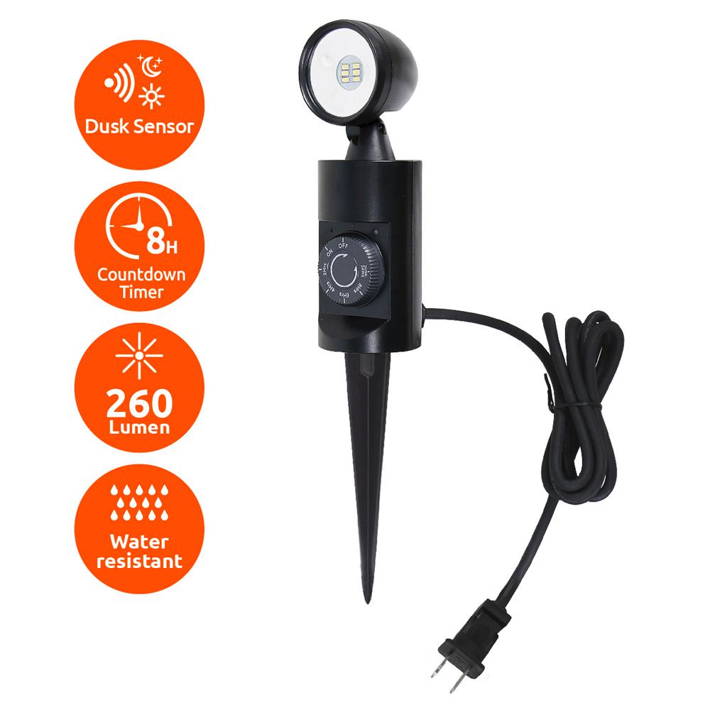 Plug In Timer Motion Sensor Outdoor Lighting The 240lm Outdoor Led Landscape Stake Light With Timer