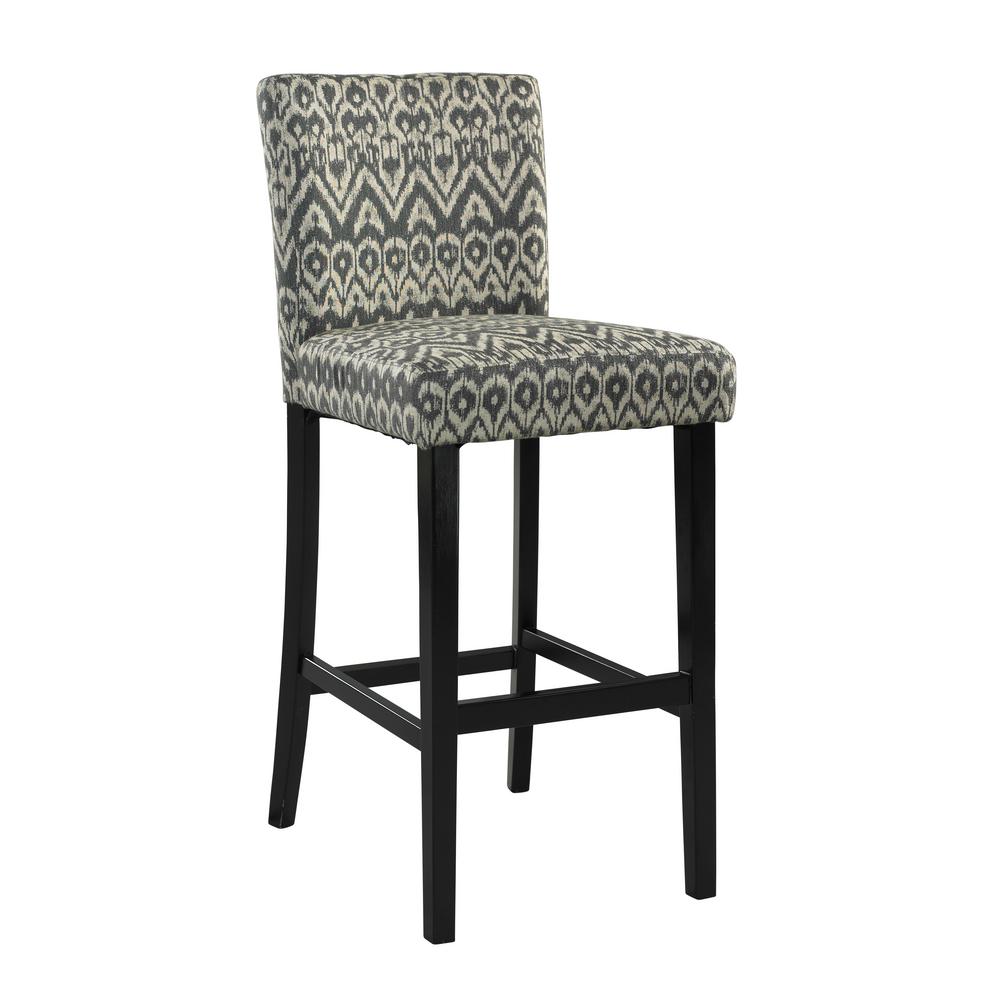 Linon Morocco 24 In Gray Cushioned Bar Stool 0225drif 01 Kd U The Linon Morocco 24 In Gray Cushioned Bar Stool
