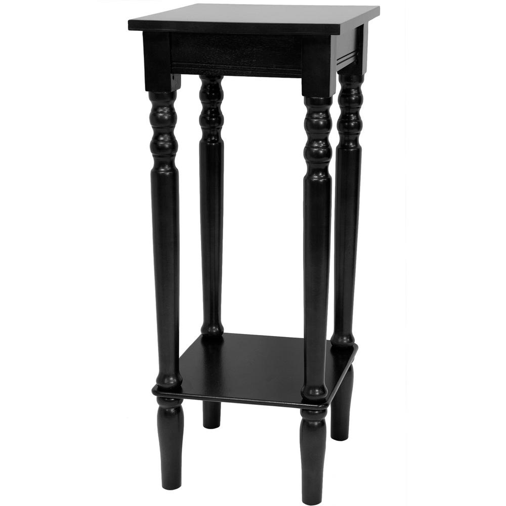 Oriental Furniture 11 75 In Clic Square Plant Oriental Furniture 11 75 In Clic Square Plant Stand Black