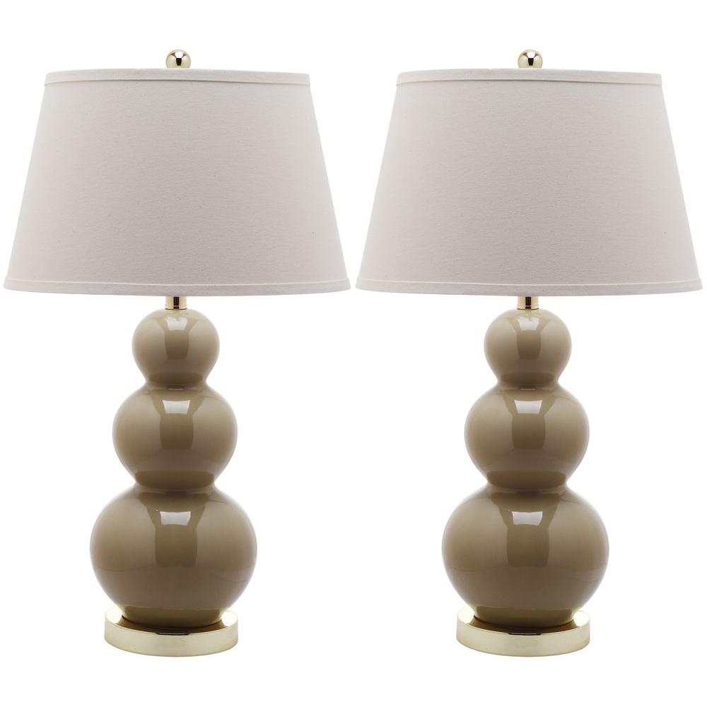 taupe table lamp