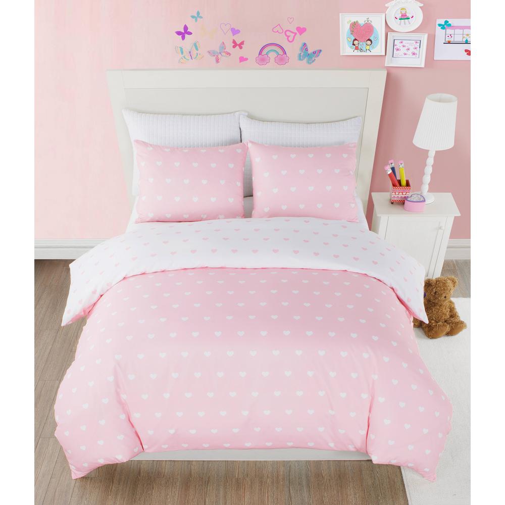 Duck River Kelly Heart Full Queen Pretty Pink Comforter Set Ked2p