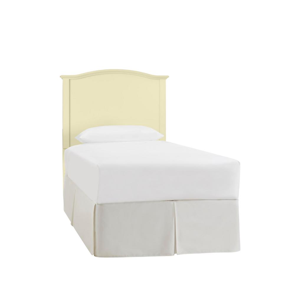 StyleWell Colemont Wood Curved Back Full Size Headboard in Lemon Custard (55.94 in W. X 48 in H