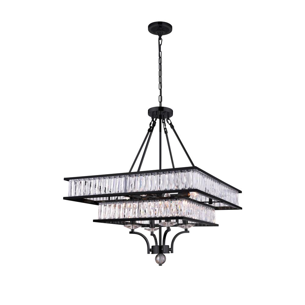 Cwi Lighting Shalia 8 Light Black Chandelier 9972p23 101 The Cwi Lighting Shalia 8 Light Black Chandelier