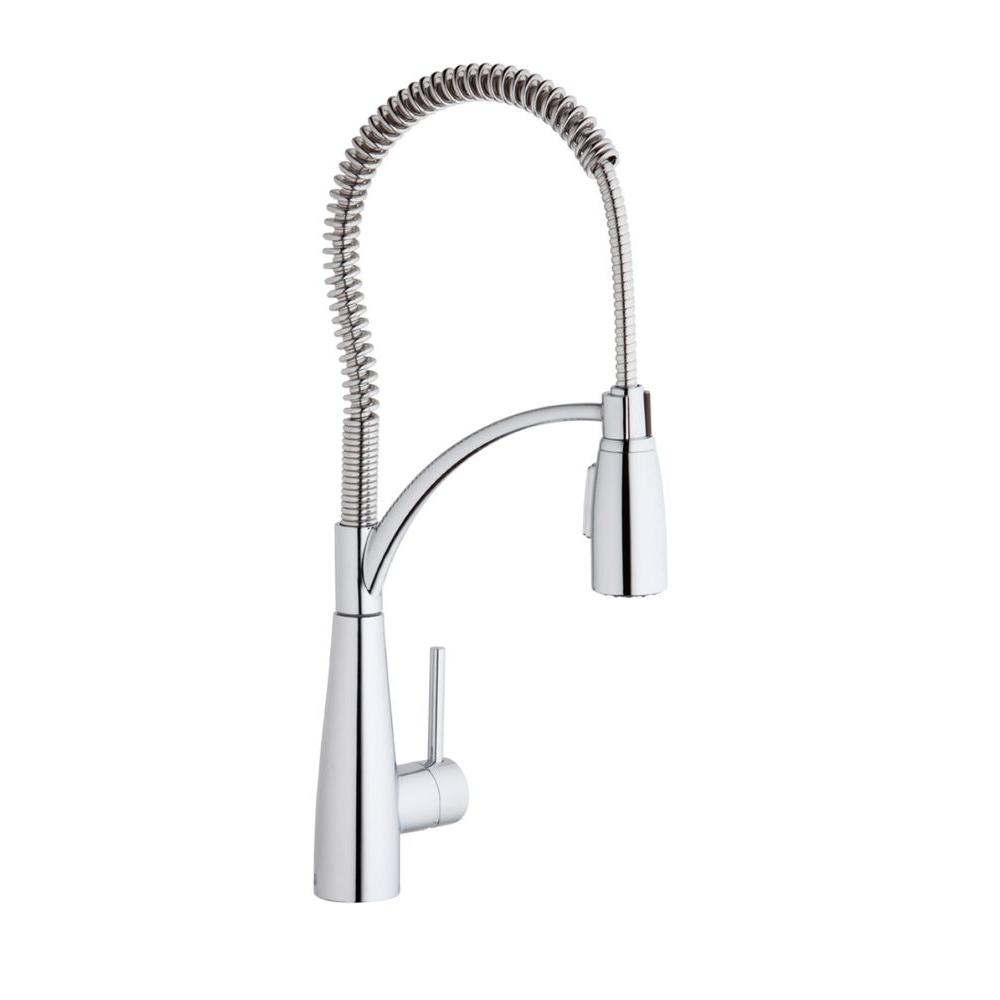 Elkay Avado 1 Handle Pull Down Sprayer Kitchen Faucet In Chrome