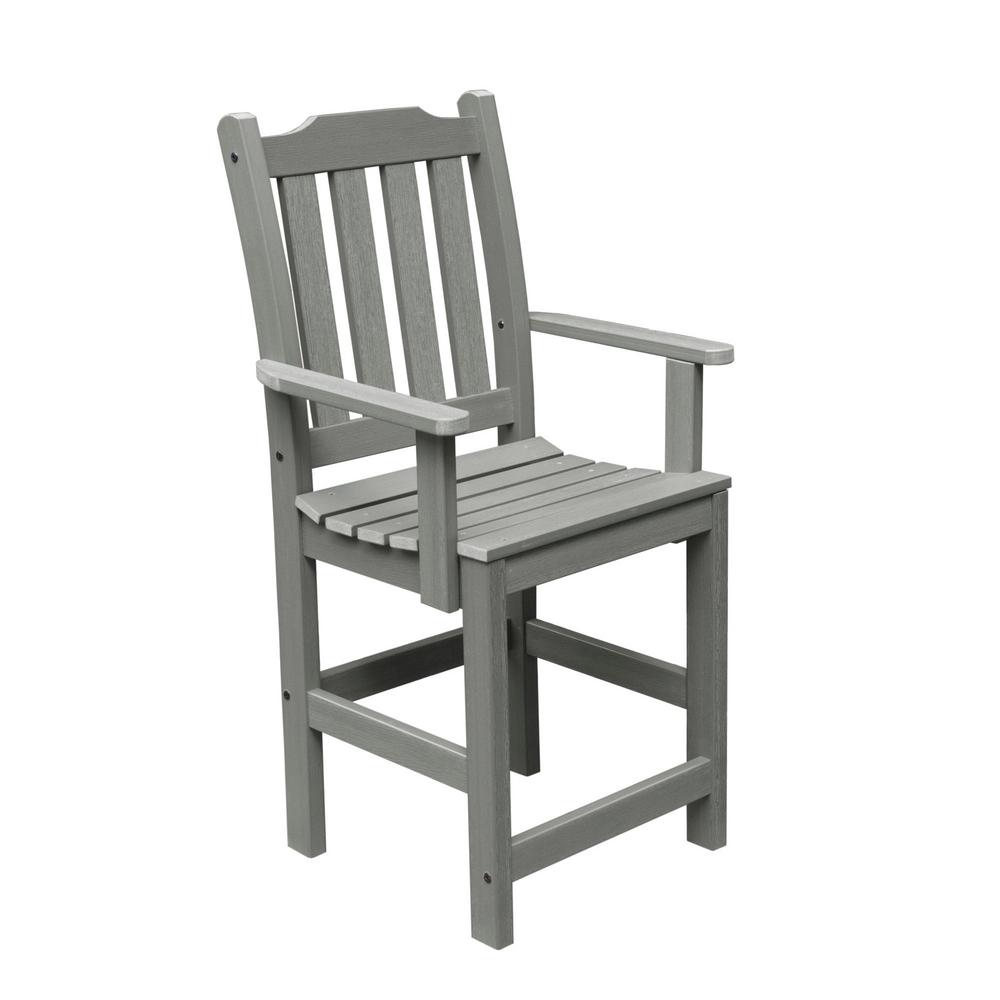 Highwood Lehigh Coastal Teak Counter Height Recycled Plastic