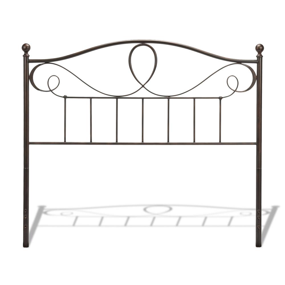 Fashion Bed Group Sylvania French Roast California King Metal Fashion Bed Group Sylvania French Roast California King Metal Headboard With Curved Grill Design And Finial Posts B12777 The Home Depot