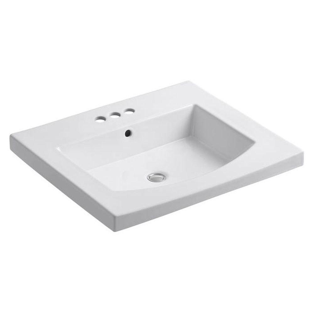 Countertop Kohler Vanity Tops Bathroom Vanities The Home Depot Vitreous China Vanity Top In White With Basin