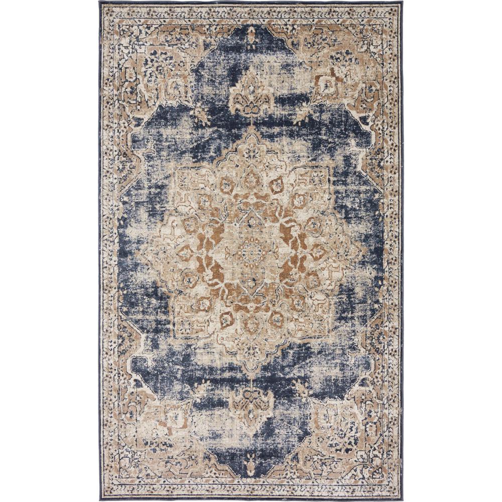 Unique Loom Cau Roosevelt Dark Blue 10 0 X 14 5 Area Rug