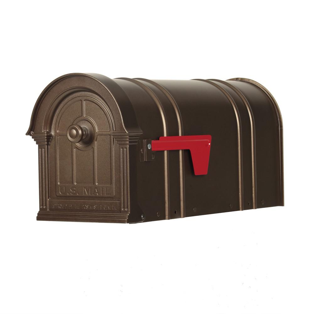 Stainless Steel Post Mount Mailbox Residential Mailbo Manchester Bronze Steel And Aluminum Post Mount Mailbox