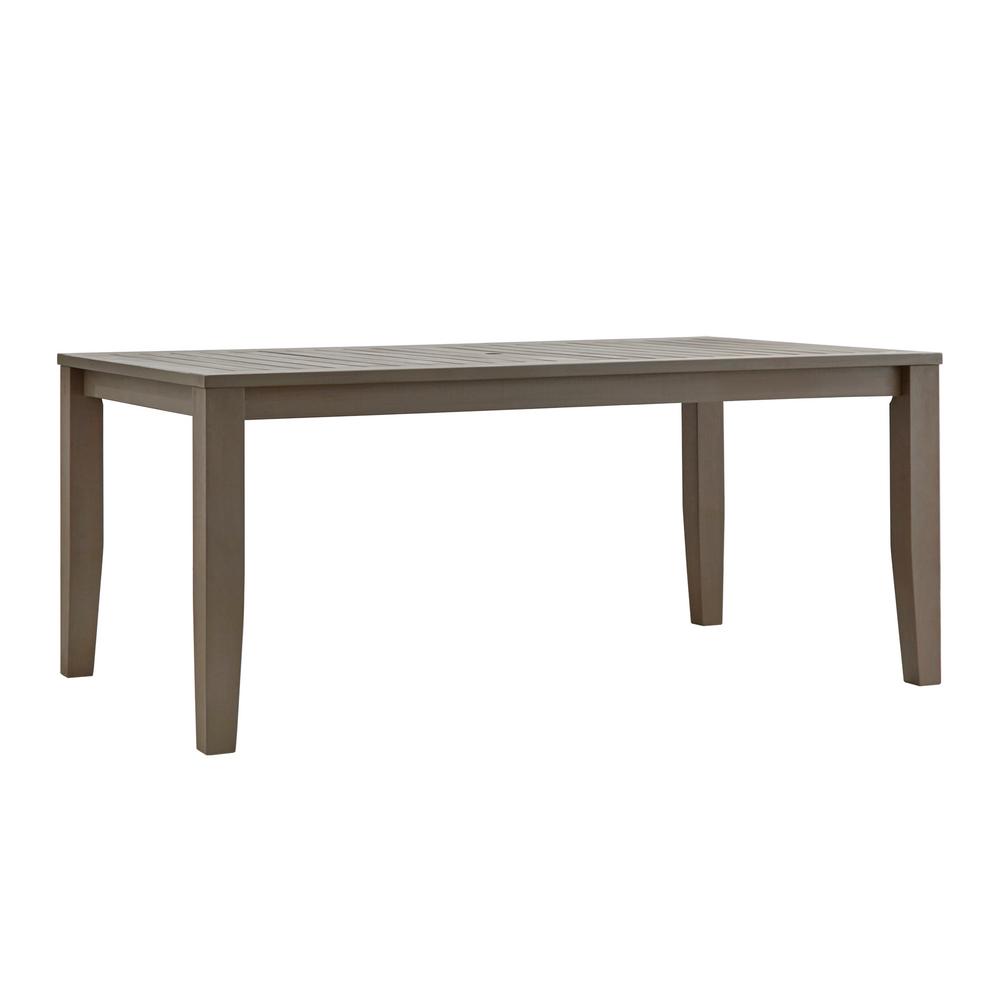 Northbeam Folding Square Eucalyptus Wood Outdoor Dining Table Verdon Gorge Gray Wood Outdoor Dining Table