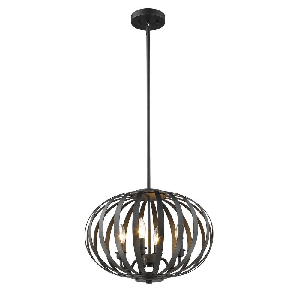 Sea Gull Lighting Moffet Street 3Light Satin Bronze HallFoyer Pendant