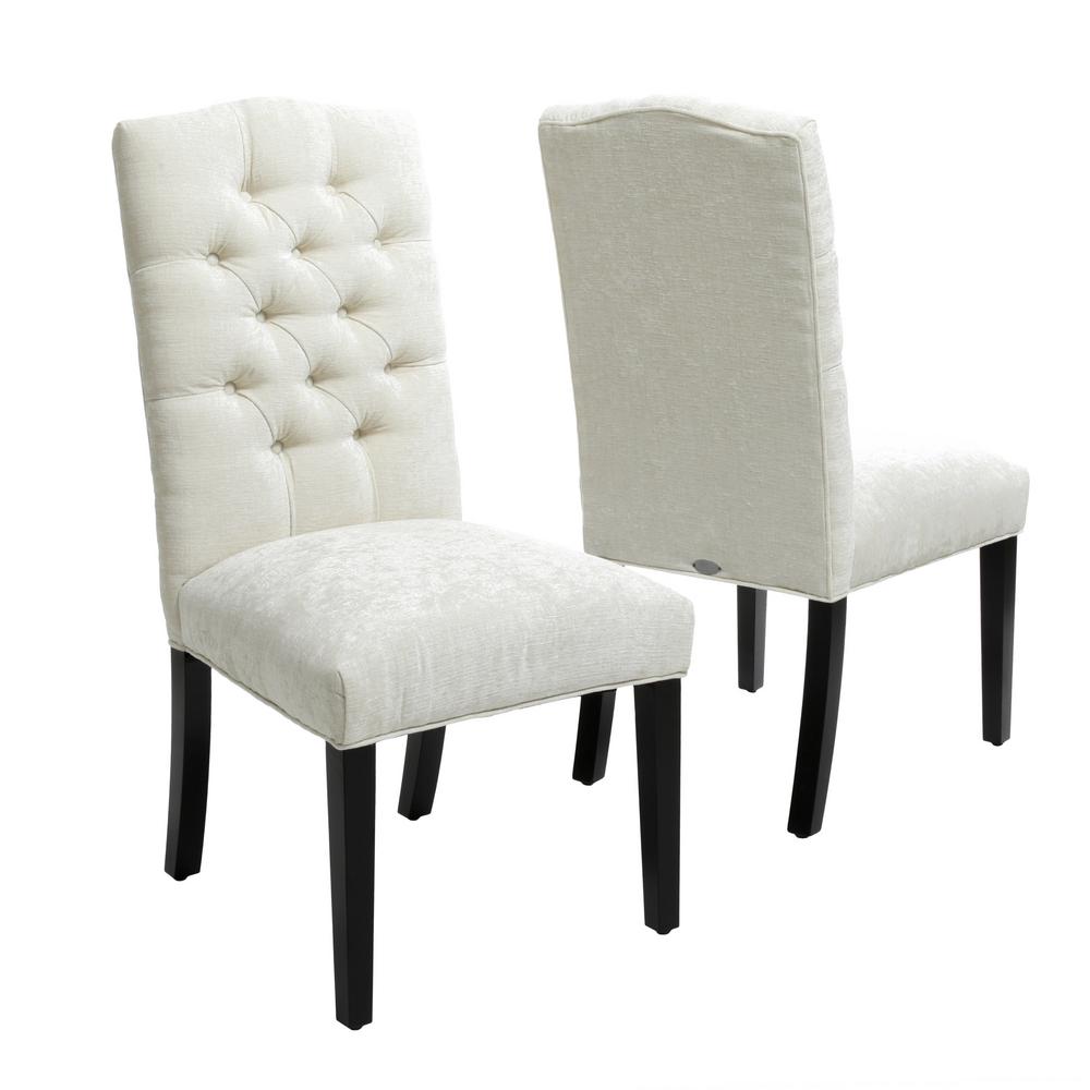 Noble House Crown Light Teal Fabric Dining Chair Set Of 2