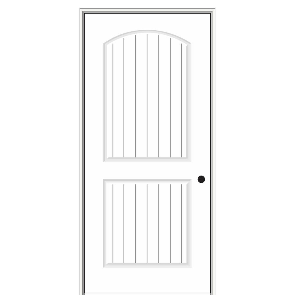 Mmi Door 30 In X 80 In Smooth Cashal Left Hand Solid Core Primed Molded Composite Single Prehung Interior Door