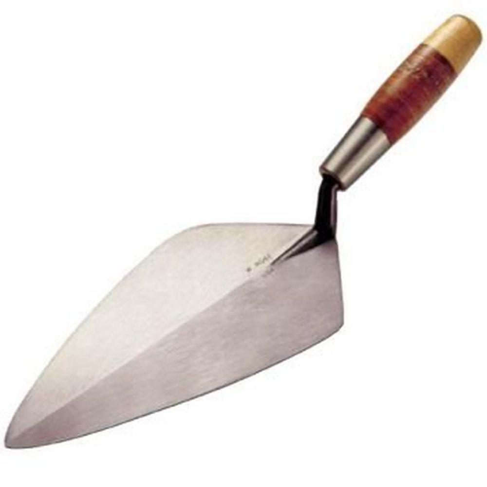 Kraft Tool Co. 12 inch Wide London Brick Trowel with Leather Handle by Kraft Tool Co.