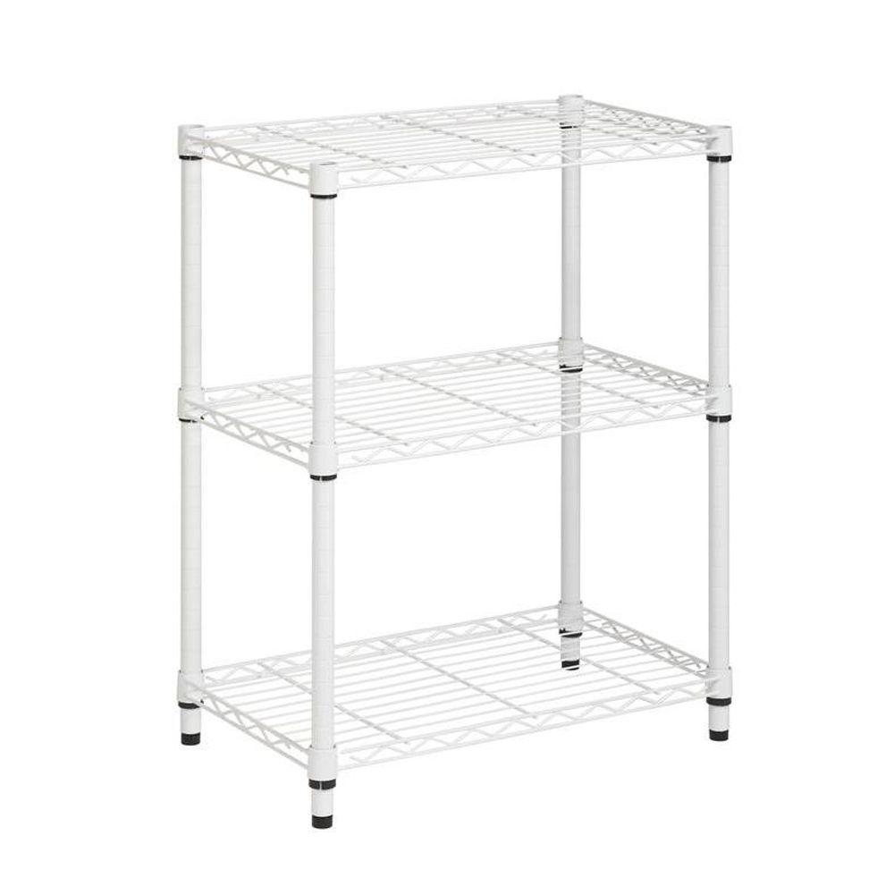 HDX 4Shelf 15 in. D x 28 in. W x 52 in. H White Plastic Storage Shelving Unit17307263W The