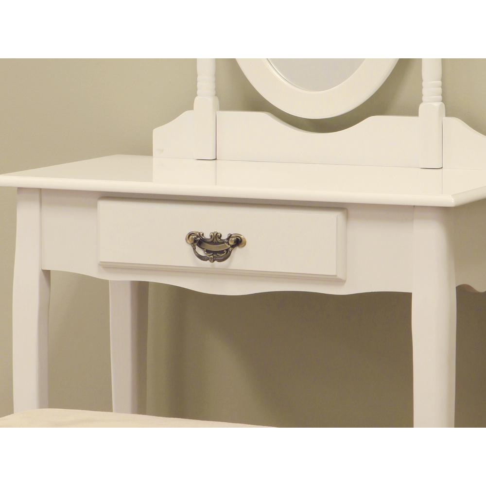 Homecraft Furniture 3Piece White Vanity Set H7WH The Home Depot