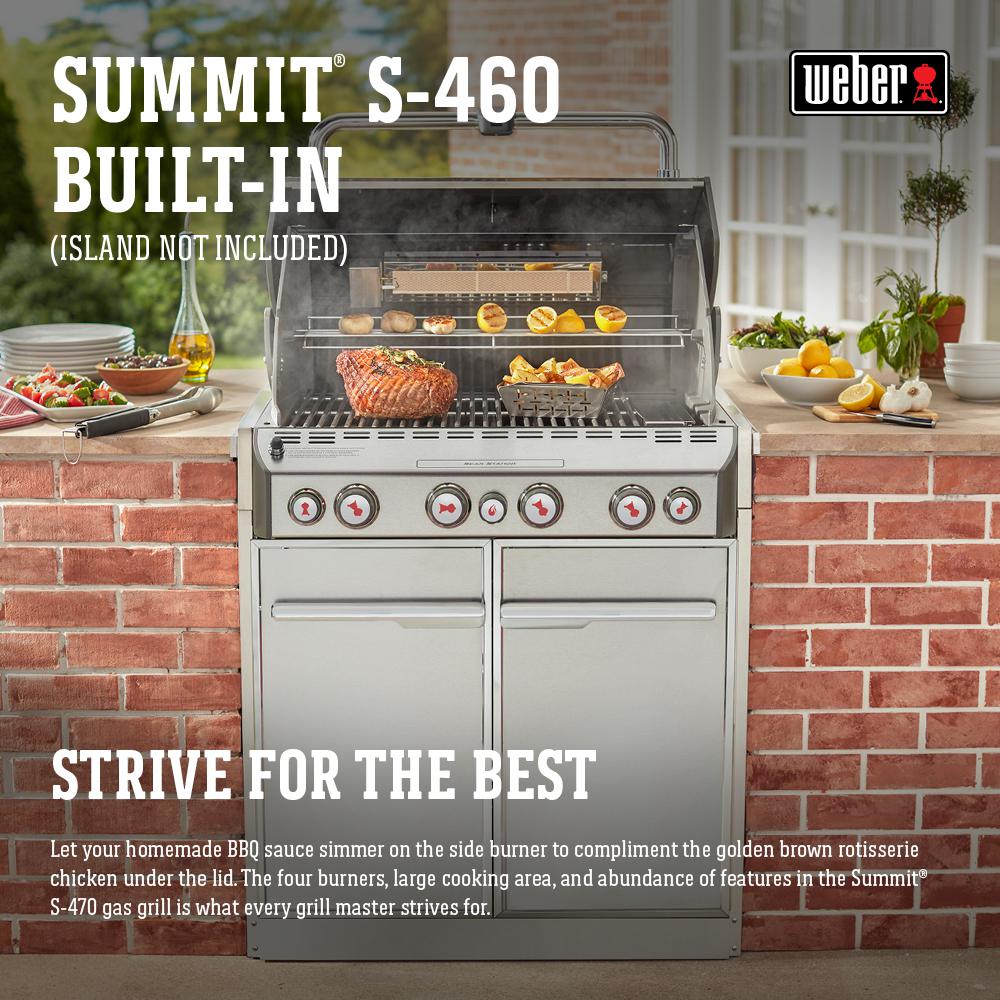 built in natural gas grill