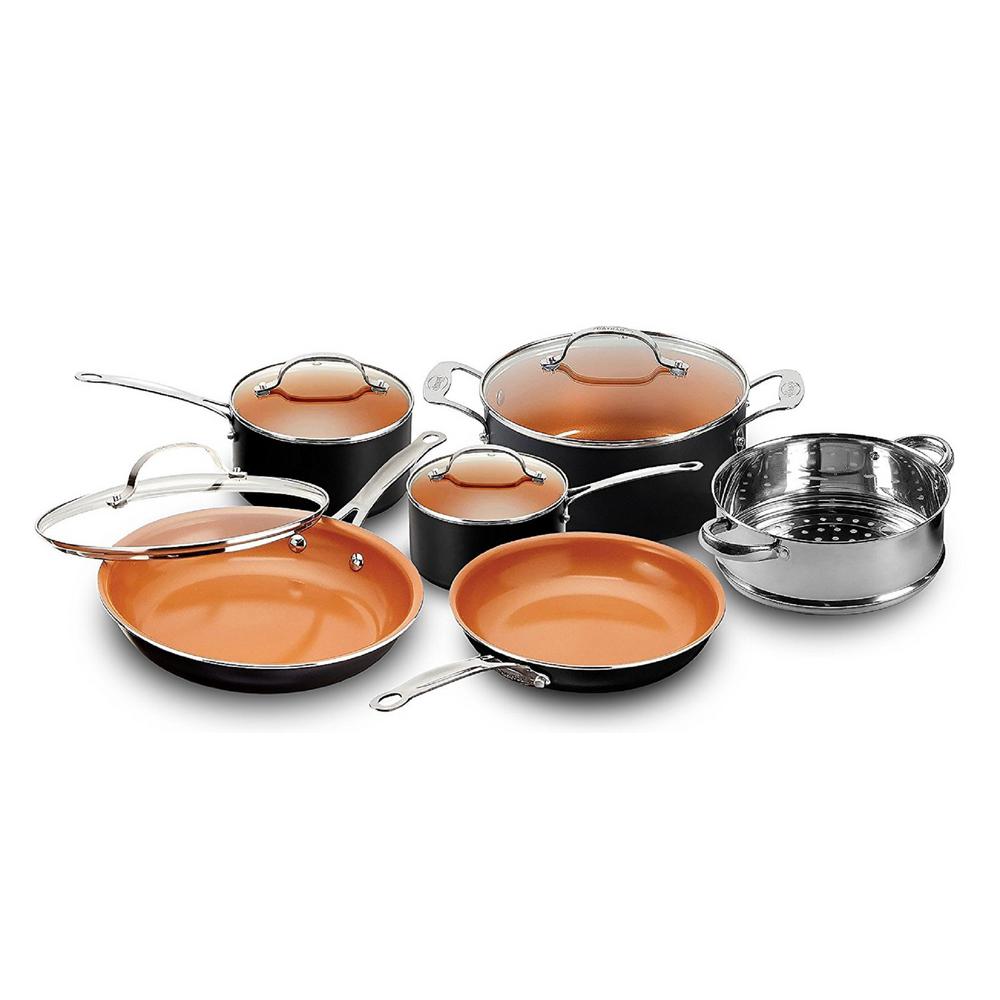Gotham Steel 20Piece Aluminum NonStick Ti Ceramic Cookware Set with