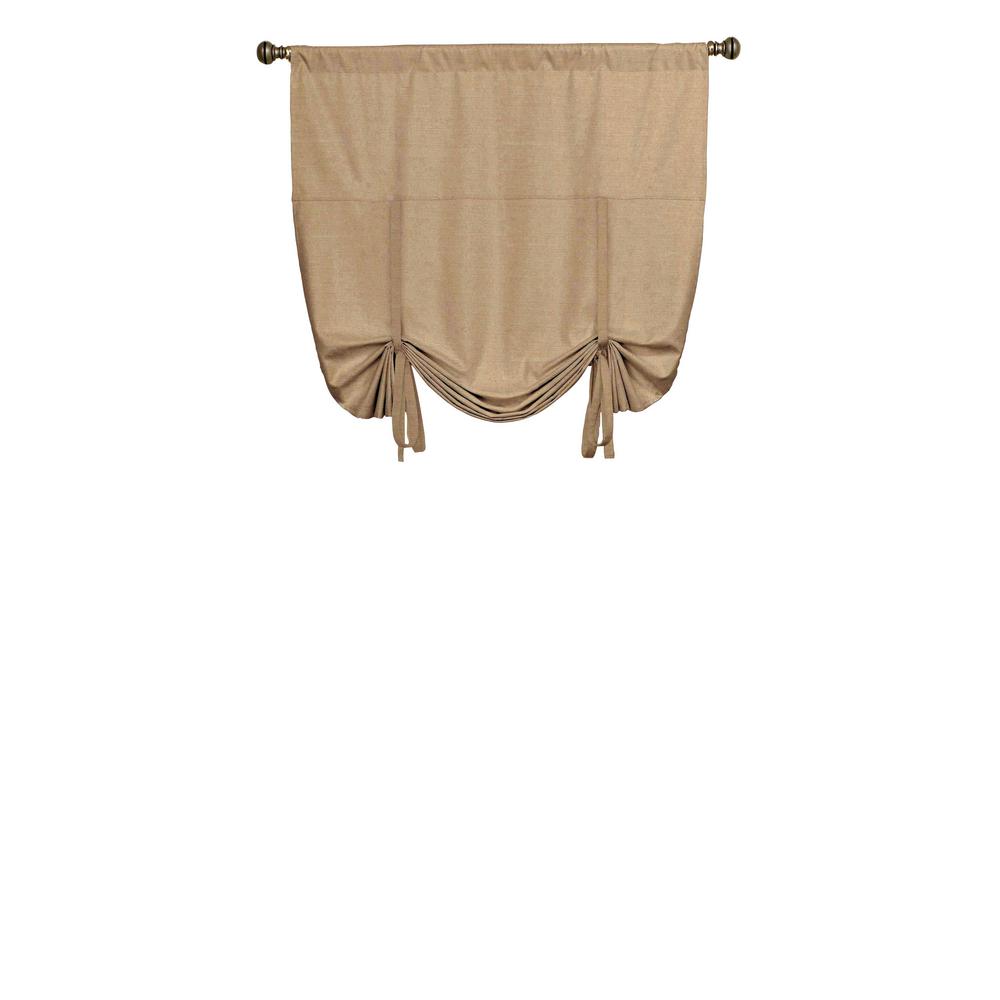 Eclipse Kendall 63 In L Cafe Polyester Rod Pocket Curtain L Cafe Polyester Rod Pocket Curtain