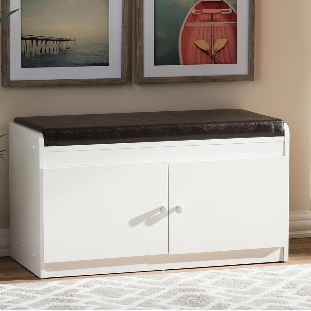 Baxton Studio 17 In 8 Pair Margaret Modern And Contemporary White