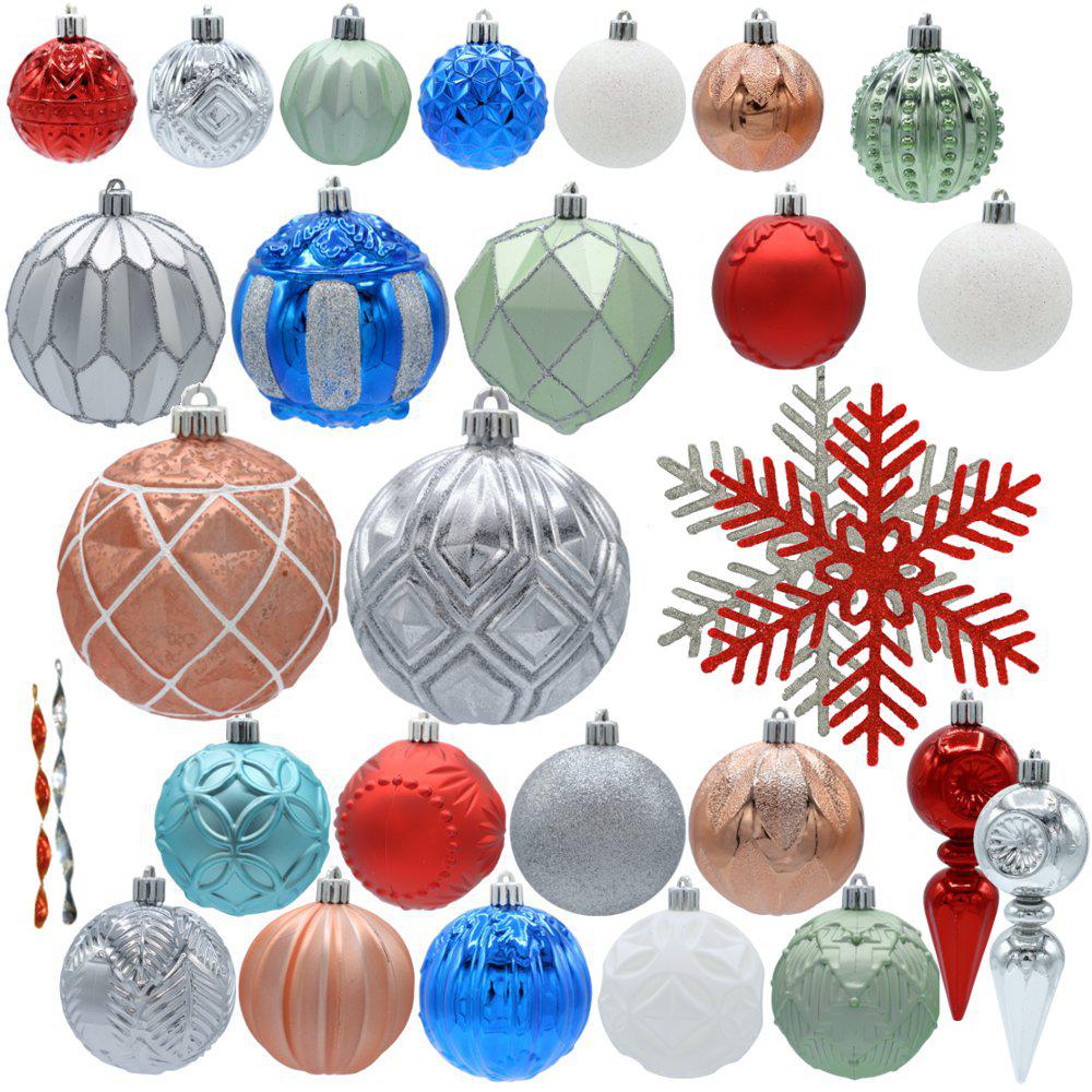 Snowtop Dazzle Assorted Ornament Set