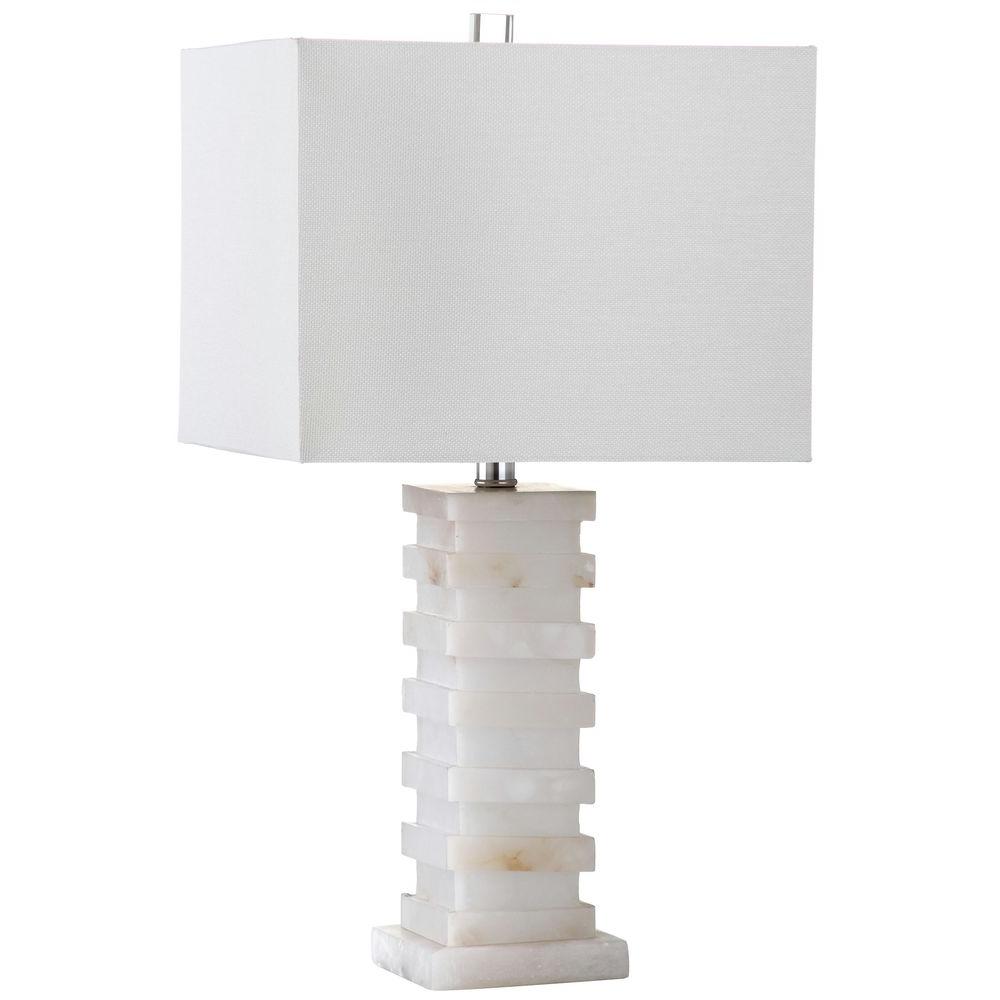 Safavieh Cinder 24 5 In White Table Lamp With Off Shade