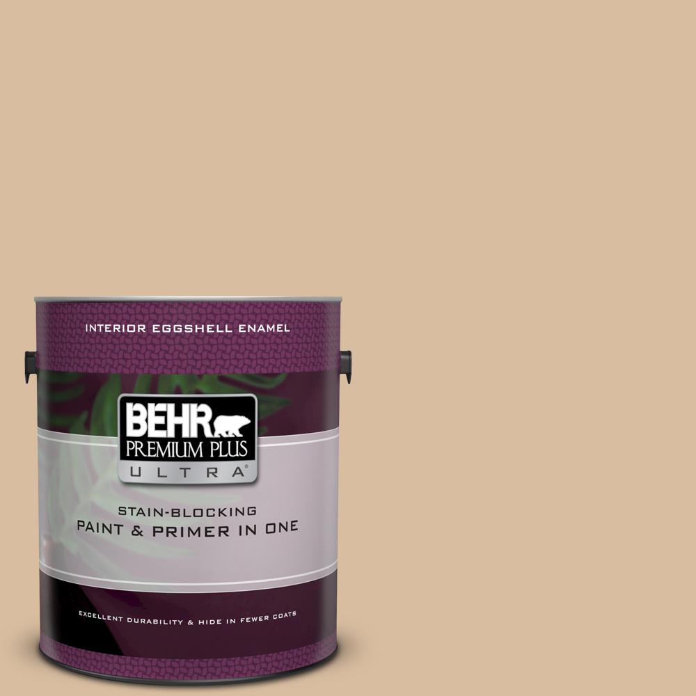BEHR Premium Plus Ultra 1 gal. UL14017 Renoir Bisque Eggshell Enamel