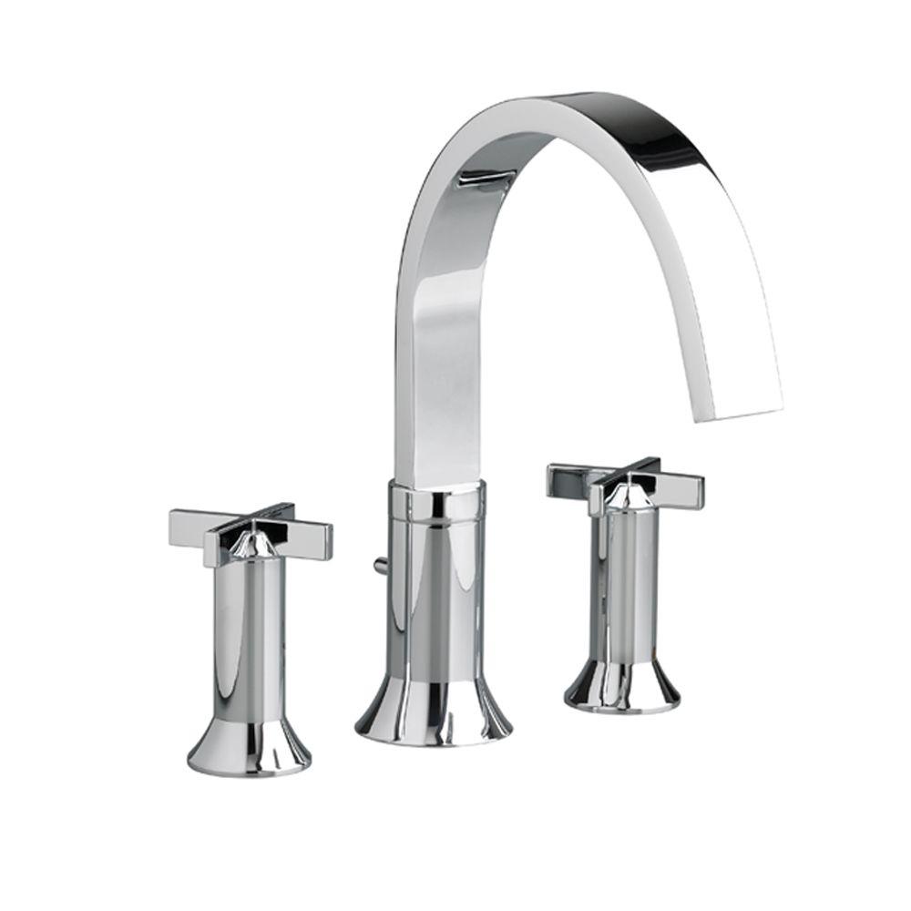 American Standard Berwick Cross 2-Handle Deck-Mount Roman Tub Faucet in ...