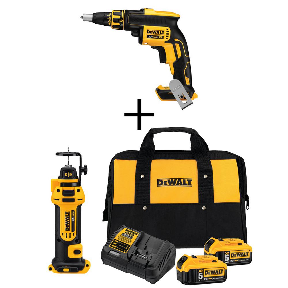 DEWALT 20Volt MAX LiIon Cordless Screw Gun Bonus Drywall Tool (Tool