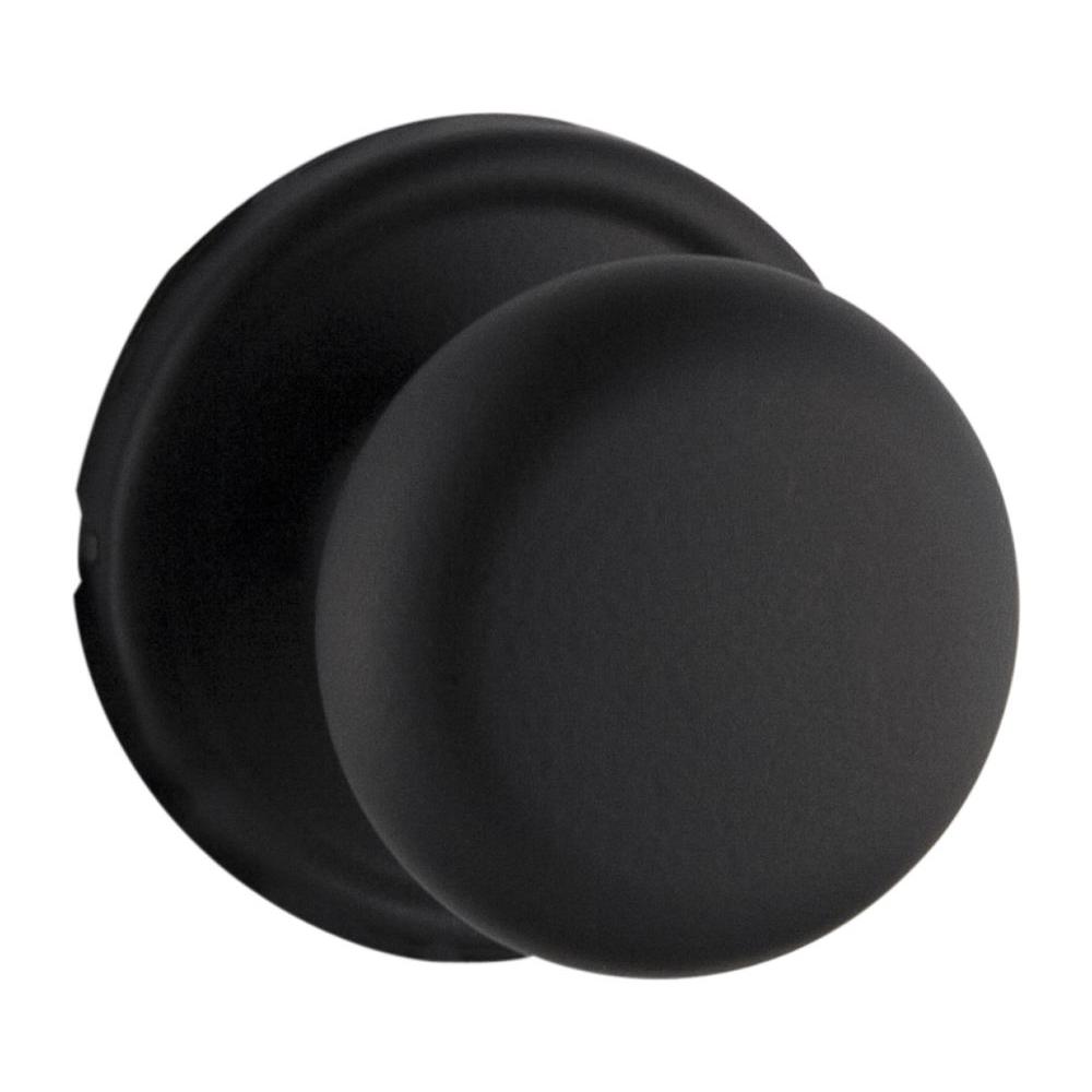 Kwikset Hancock Iron Black Half-Dummy Knob-ZZ788H 514 - The Home Depot