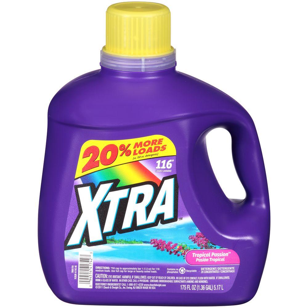 Xtra 175 Oz Tropical Passion Liquid Laundry Detergent 41742 The Home