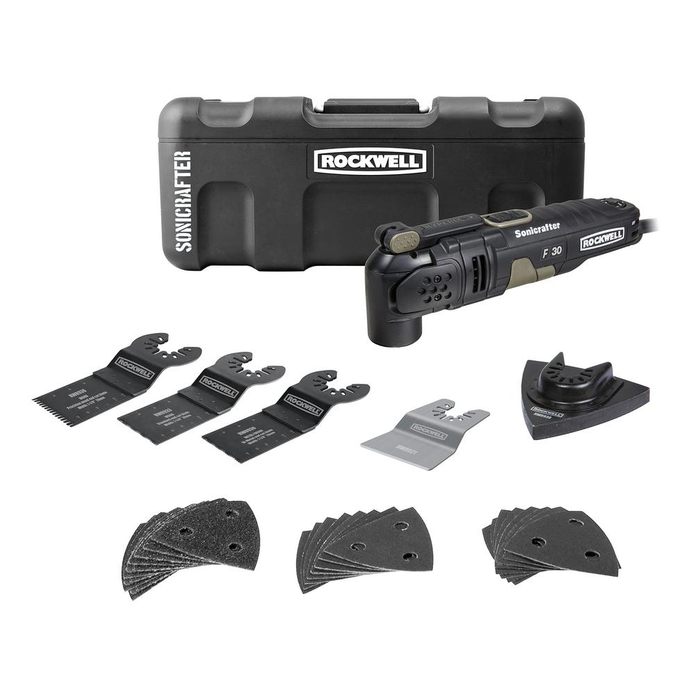 Rockwell 3.5 Amp Sonicrafter F30 Kit (32-Piece)-RK5131K - The Home Depot