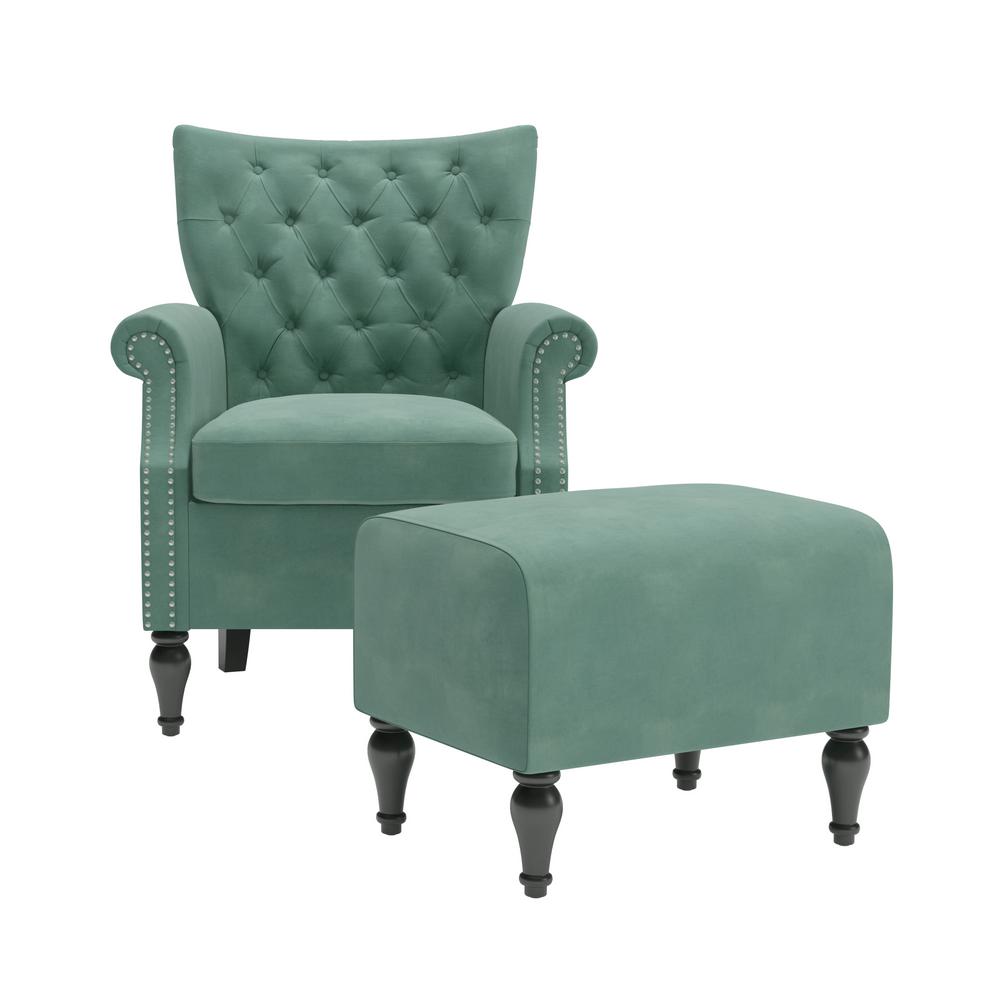 Turquoise Blue Chairs Living Room Furniture The Home Depot