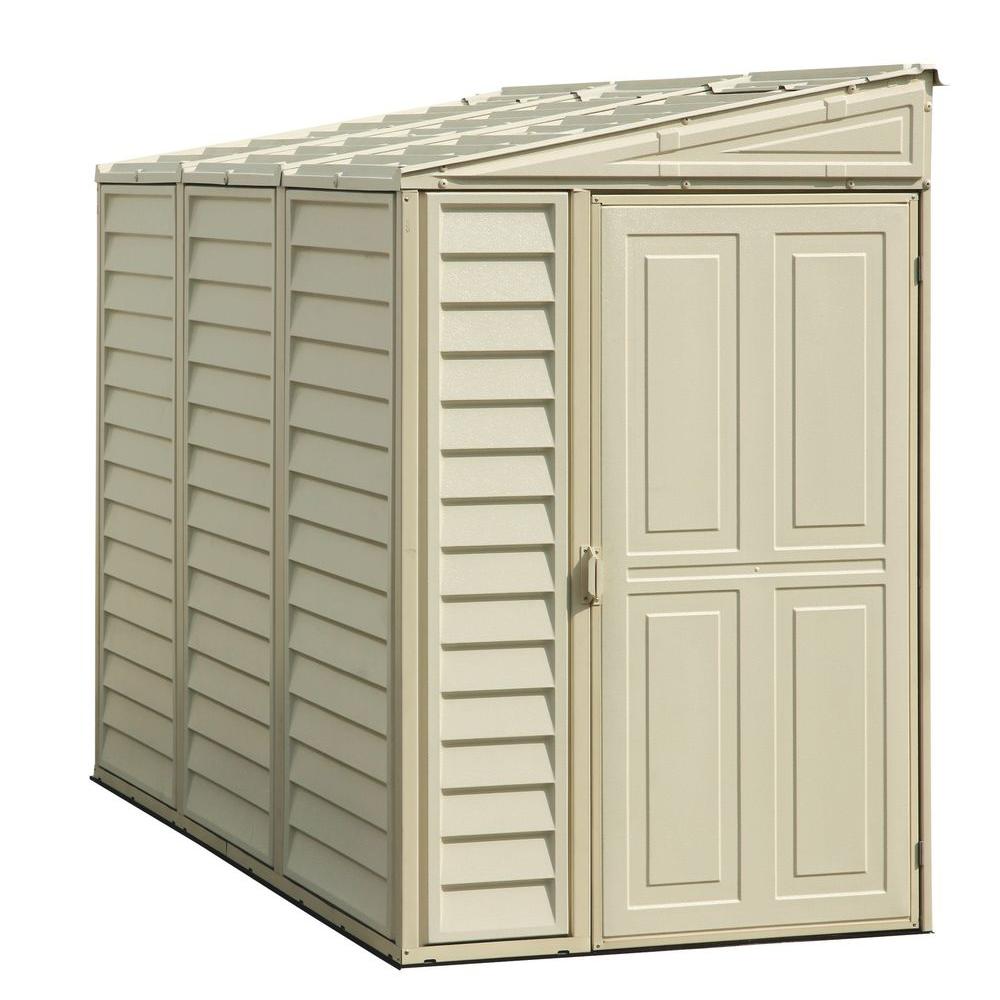 Duramax Building Products Sidemate 4 Ft X 8 Ft Vinyl Shed With Foundation 06625 The Home Depot