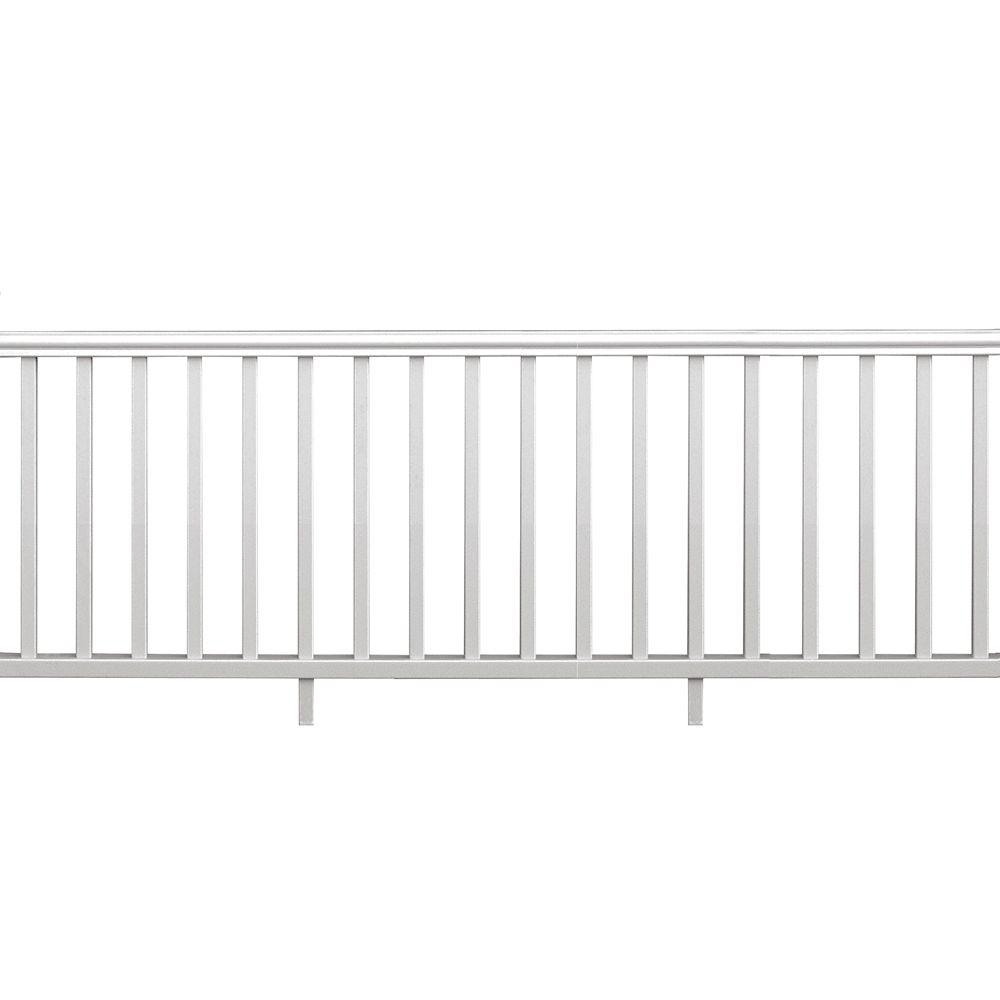 Aluminum Vinyl Railing Kit Deck Porch Rails Outdoor White ...