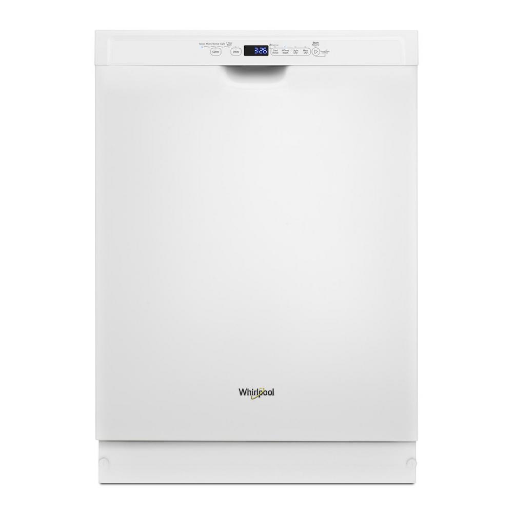 Whirlpool 24 in. White Top Control BuiltIn Tall Tub Dishwasher with