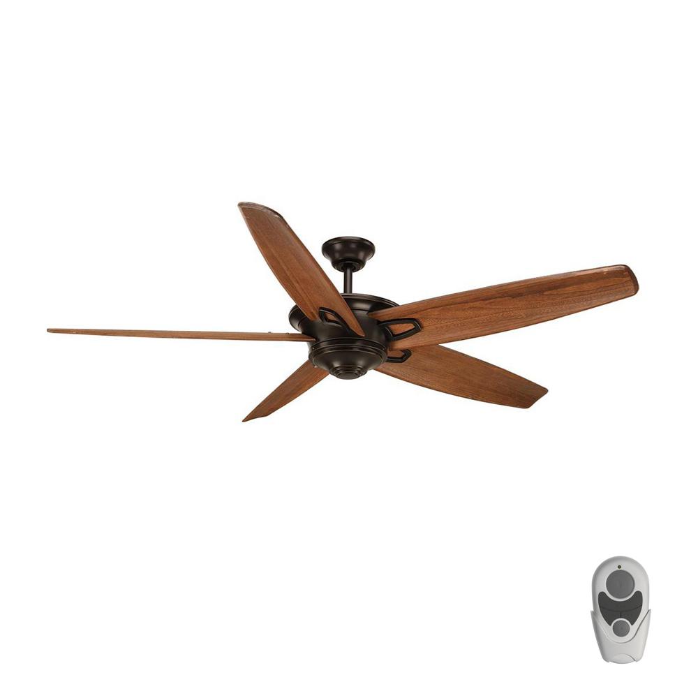 Progress Lighting Caleb 68 In Indoor Antique Bronze Ceiling Fan With Remote