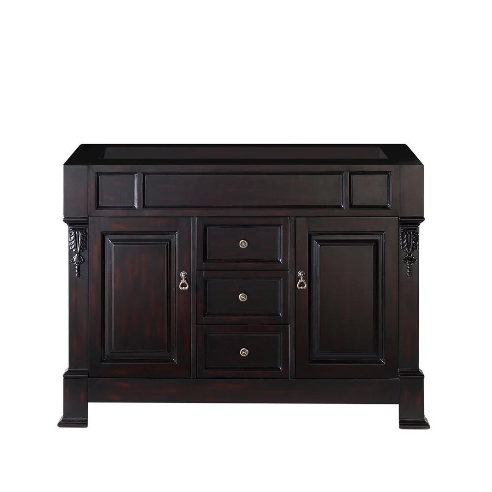 Virtu Usa Huntshire 48 In W Bath Vanity Cabinet Only Dark Espresso