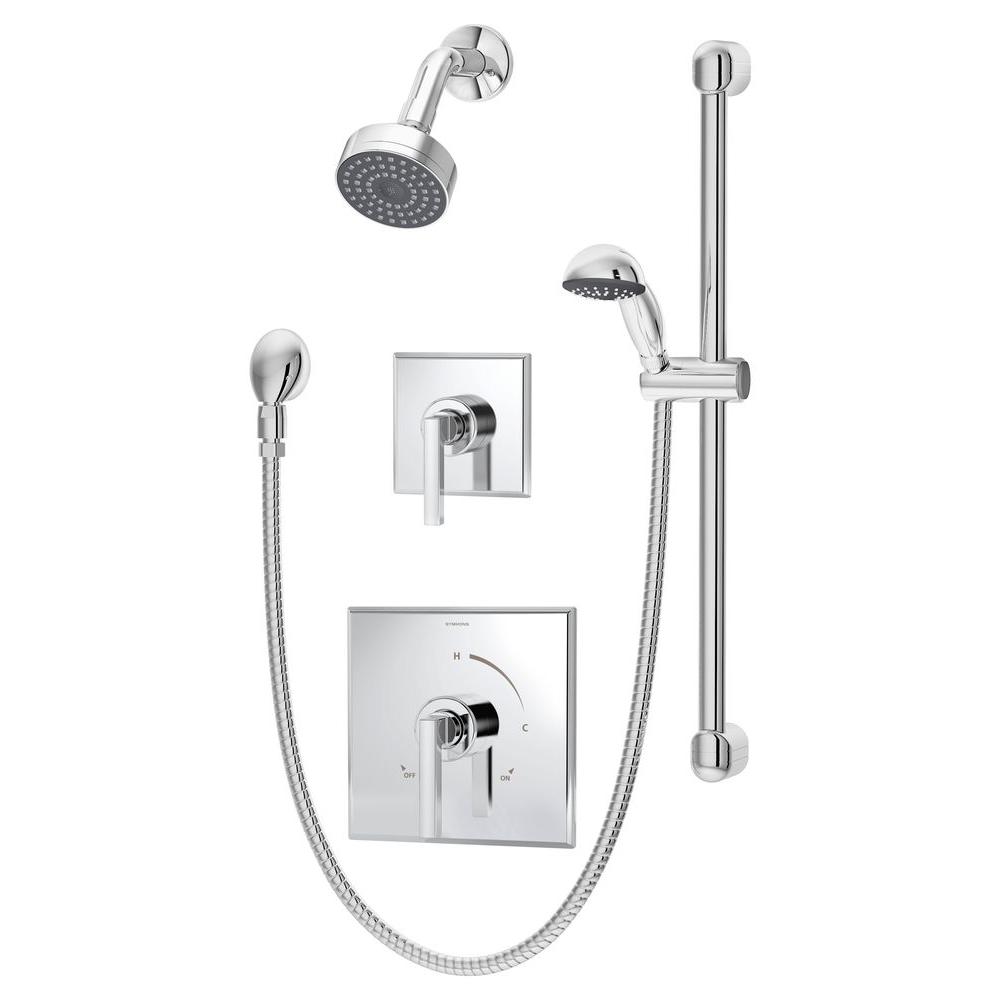 Symmons Duro Single Handle 1 Spray Tub And Shower Faucet In Chrome